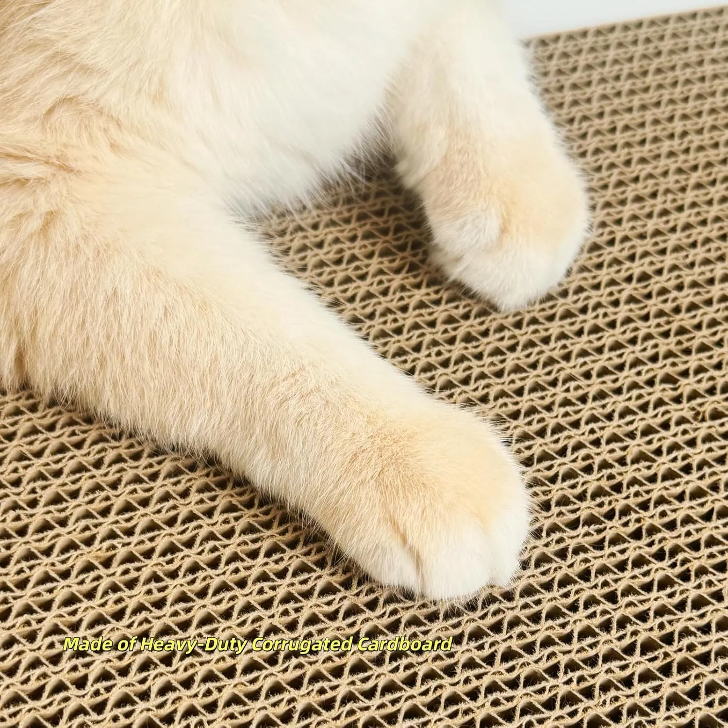 3-Pack Cat Scratcher Board - Corrugated Cardboard with Catnip, Double-Sided Scratching Pad for Indoor Cats (18.5" Large)
