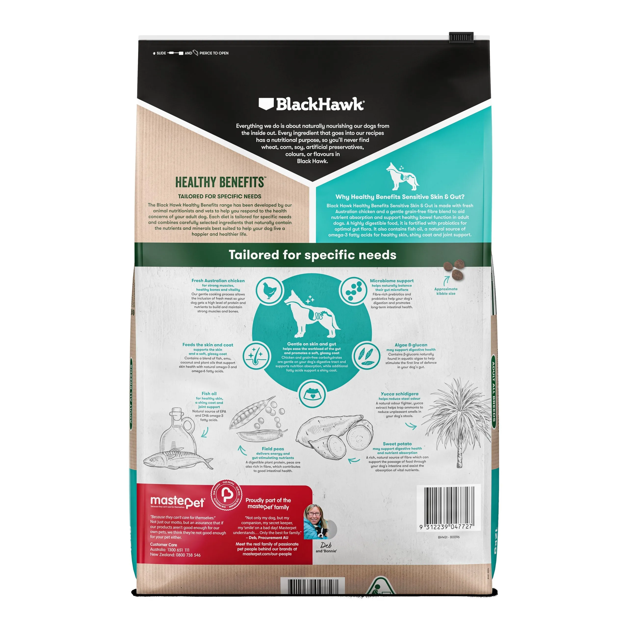 Black Hawk Healthy Benefits Sensitive Skin & Gut