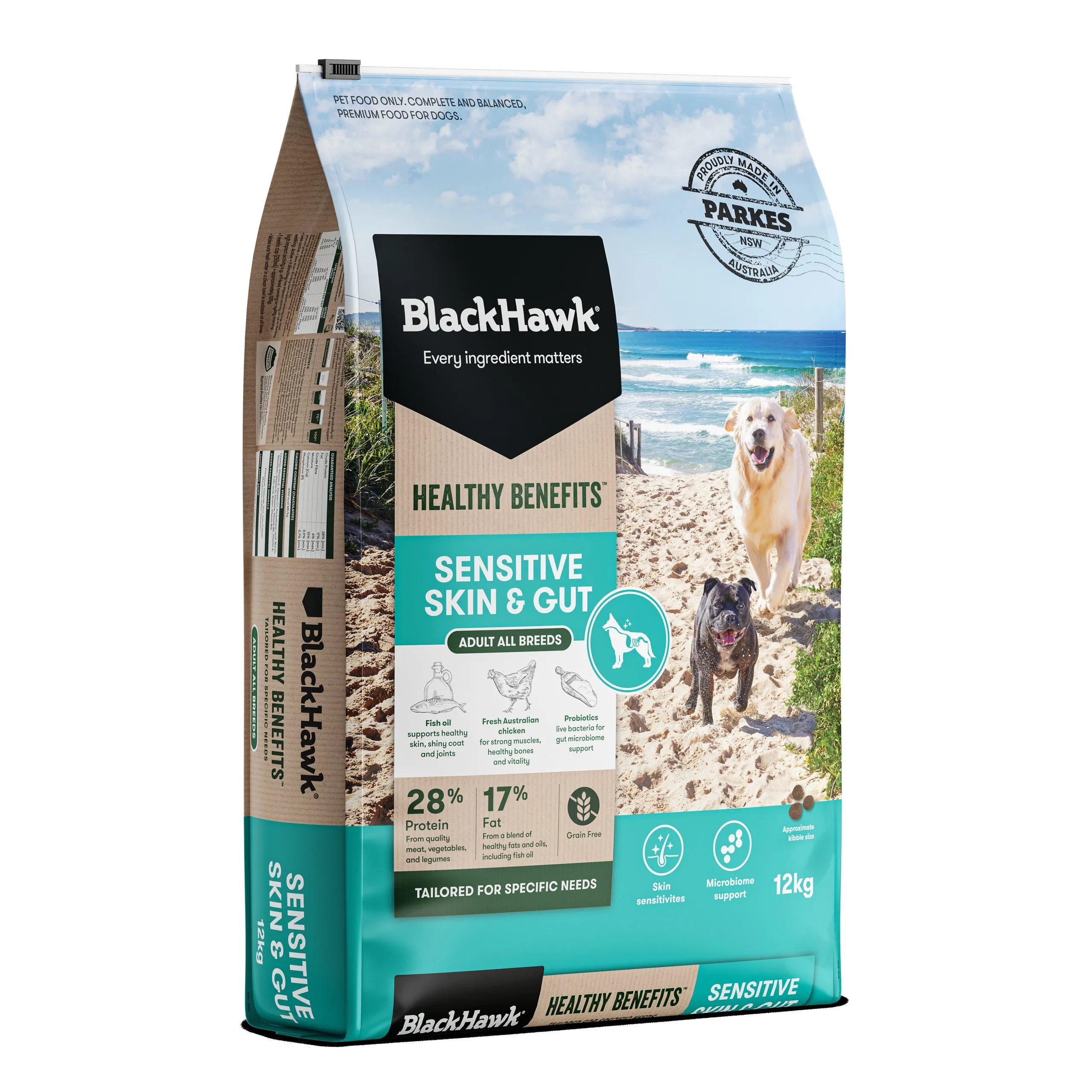 Black Hawk Healthy Benefits Sensitive Skin & Gut