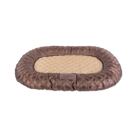 Bone Dry Pet Bed/Mat, Quilted Border Cushion, Brown, Medium - 20x28"