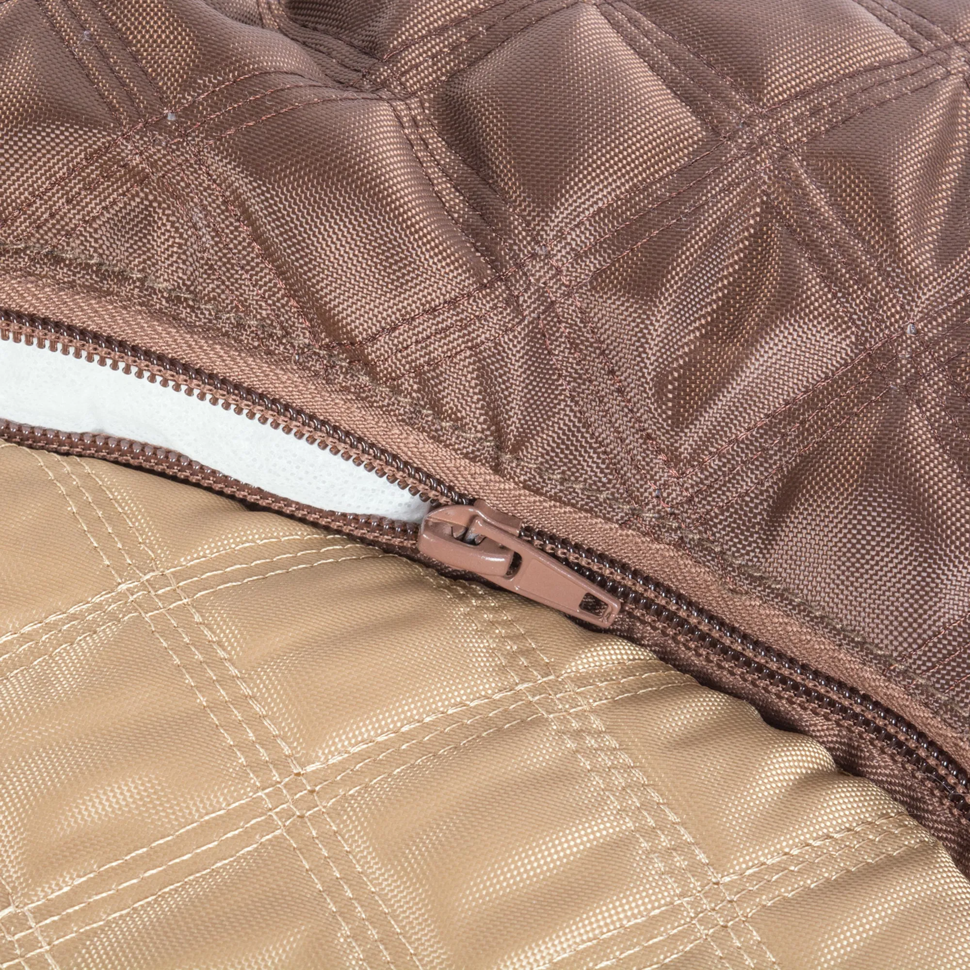 Bone Dry Pet Bed/Mat, Quilted Border Cushion, Brown, Medium - 20x28"