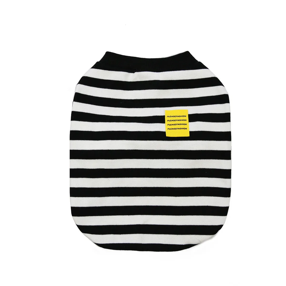 Bulldog pet clothing in autumn and winter with striped pattern