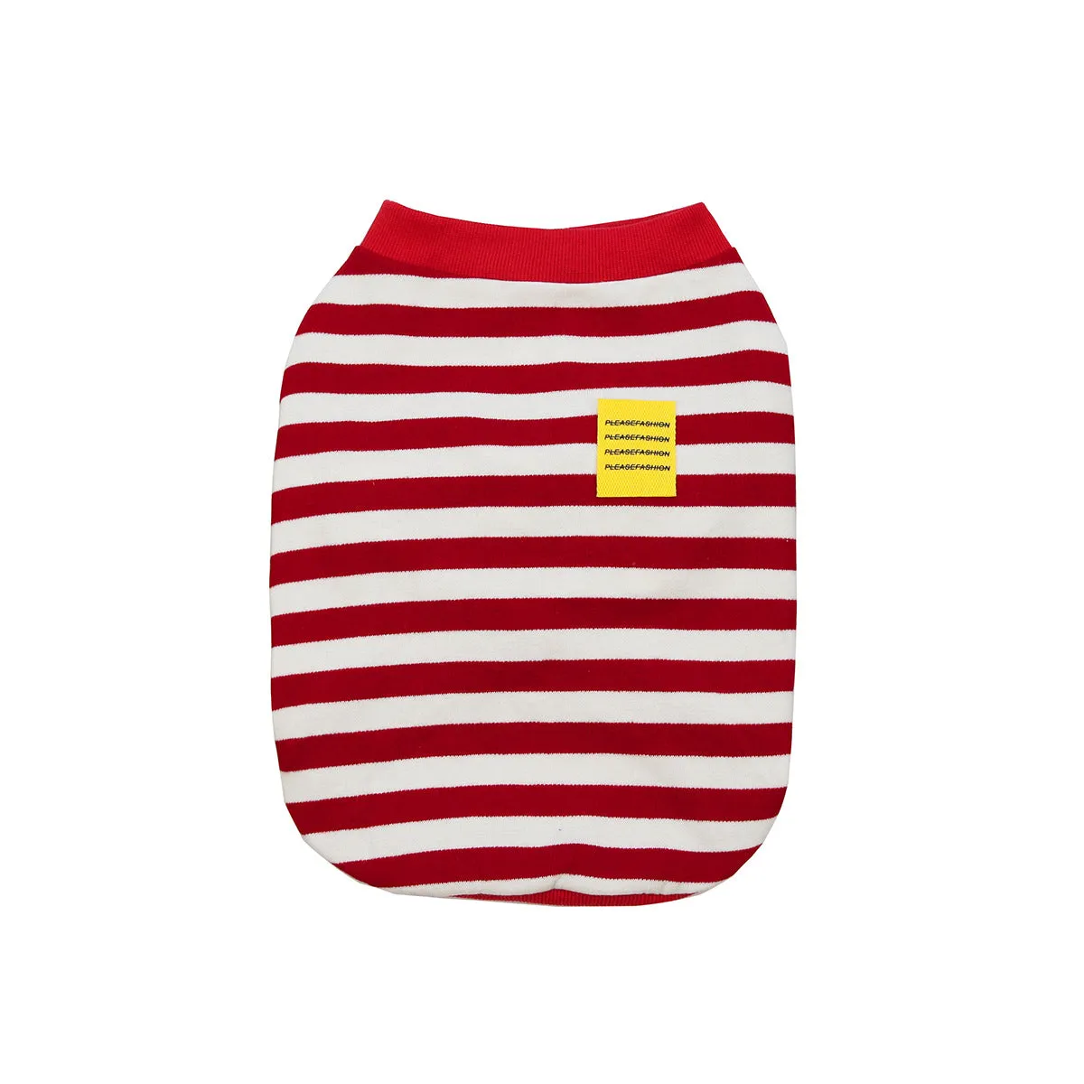 Bulldog pet clothing in autumn and winter with striped pattern