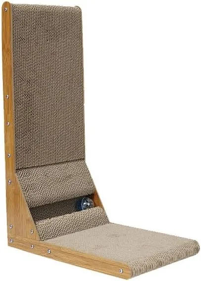Cat Scratching Boards L-Shaped Cat Scratcher Board Detachable Cat Scraper Scratching Post for Cats Grinding Claw Climbing Toy Pet Furniture Supplies Cat Scratching Pads