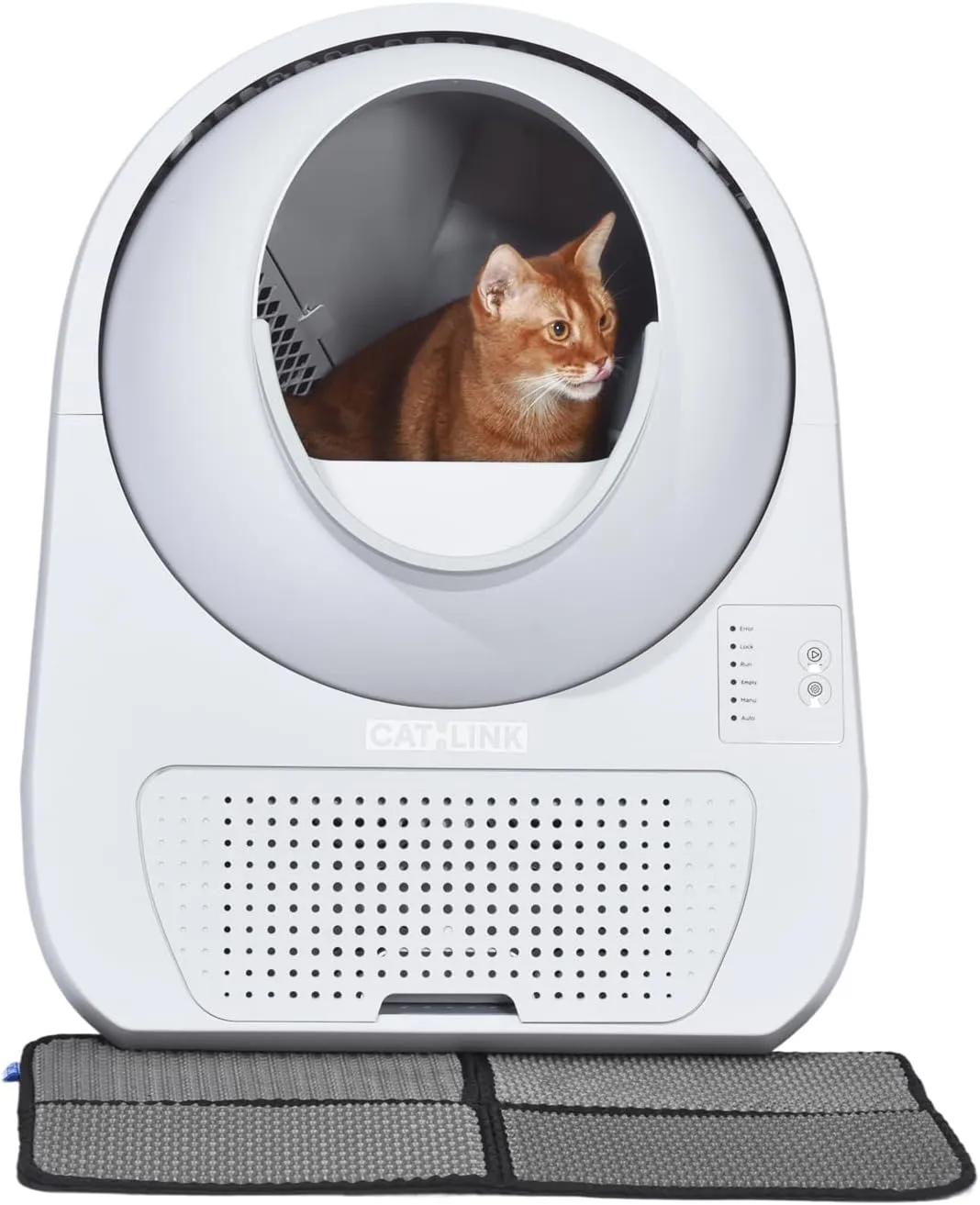 CATLINK 2025 Upgrade Automatic Cat Litter Box Self Cleaning for Multiple Cats with Mat, Double Odor Removal, Cat Litter Box for Cats from 3.522 lbs