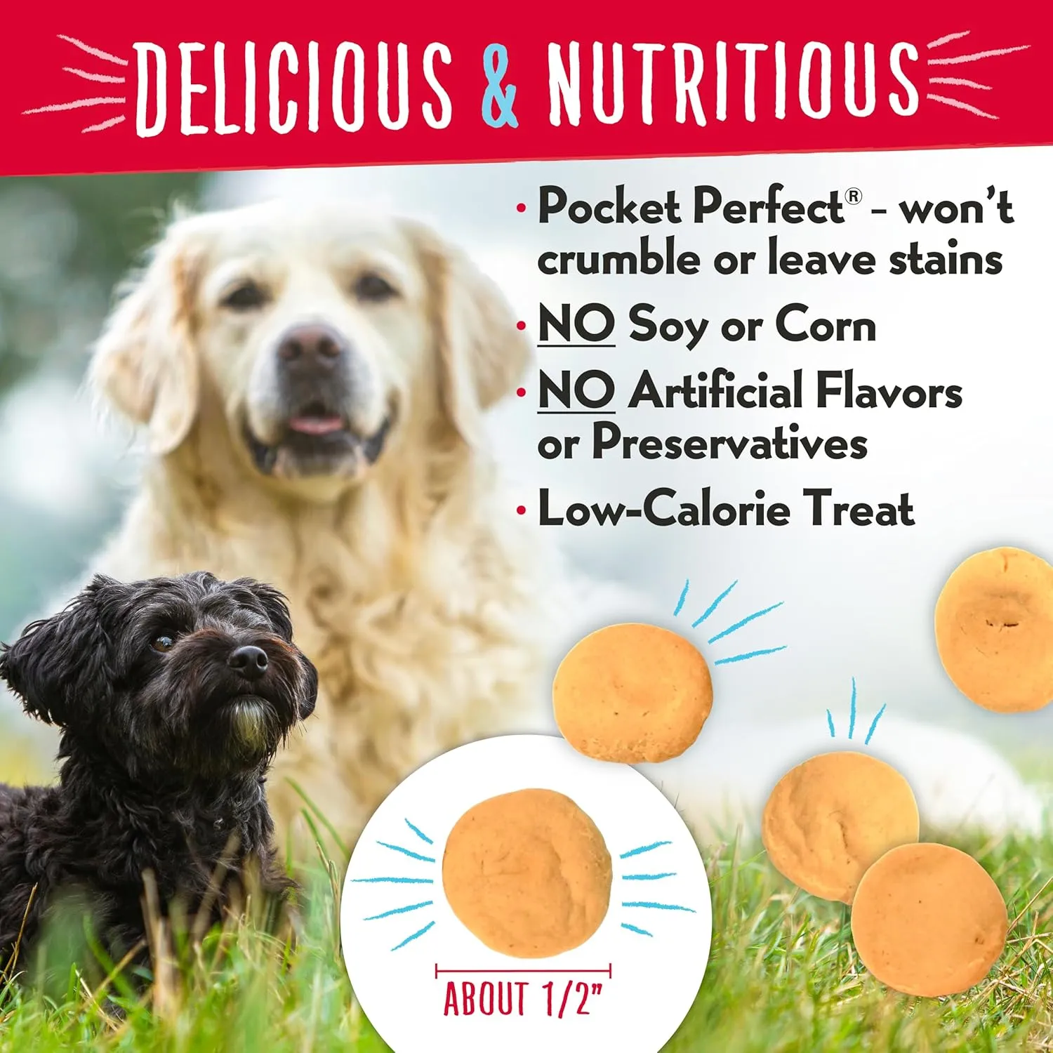 Charlee Bear Original Crunch Dog Treats, Chicken Liver, 6 Ounce Resealable Bag, Low Calorie Training Treats For Dogs, Limited Ingredient, Healthy, Crunchy Dog Snacks, Made in USA