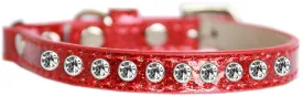 Clear Jewel Ice Cream Cat Safety Collar Red Size 12