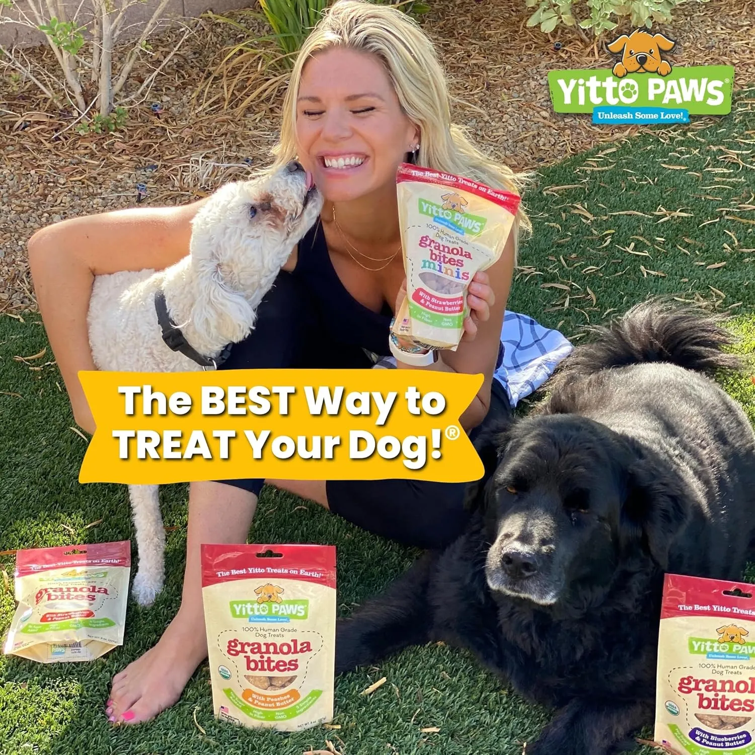 Crunchy Organic Peanut Butter Dog Treats, Peach & Oats Healthy Dog Treats, Vegan All Natural Dog Training Treats Made in USA Only  Low Calorie, Human-Grade No Sugar Added Dog Biscuits
