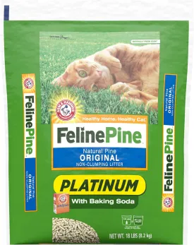 Feline Pine Platinum Non-Clumping Cat Litter 18lb.