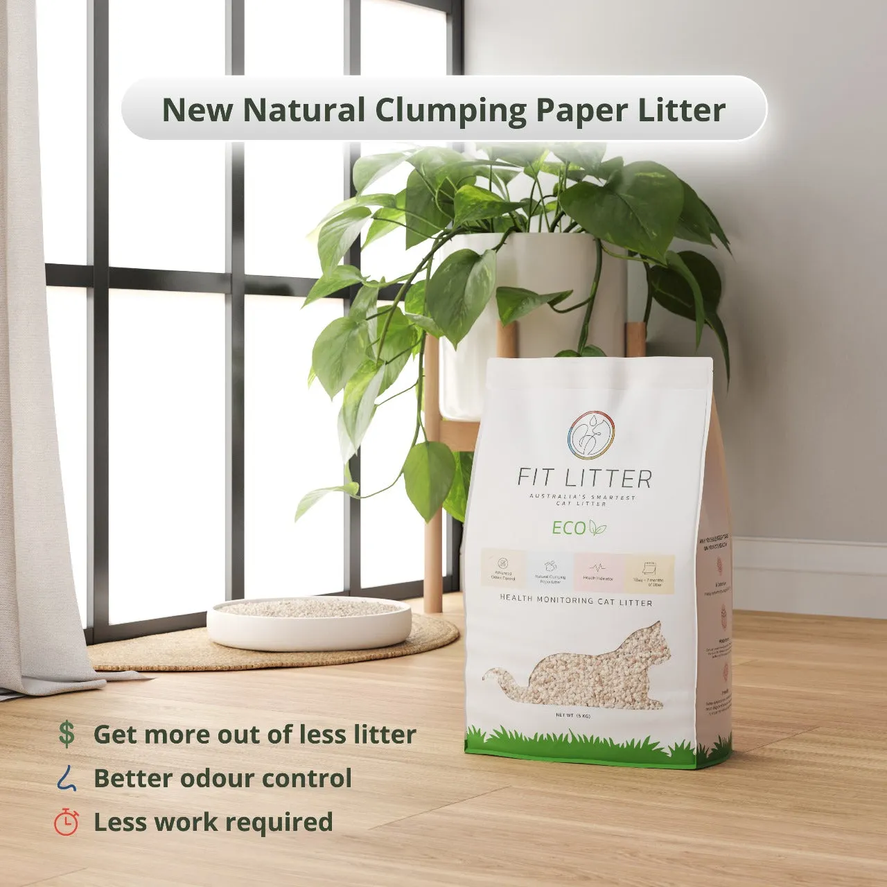 Fit Litter Eco - 1 Month Supply - 1 Cat