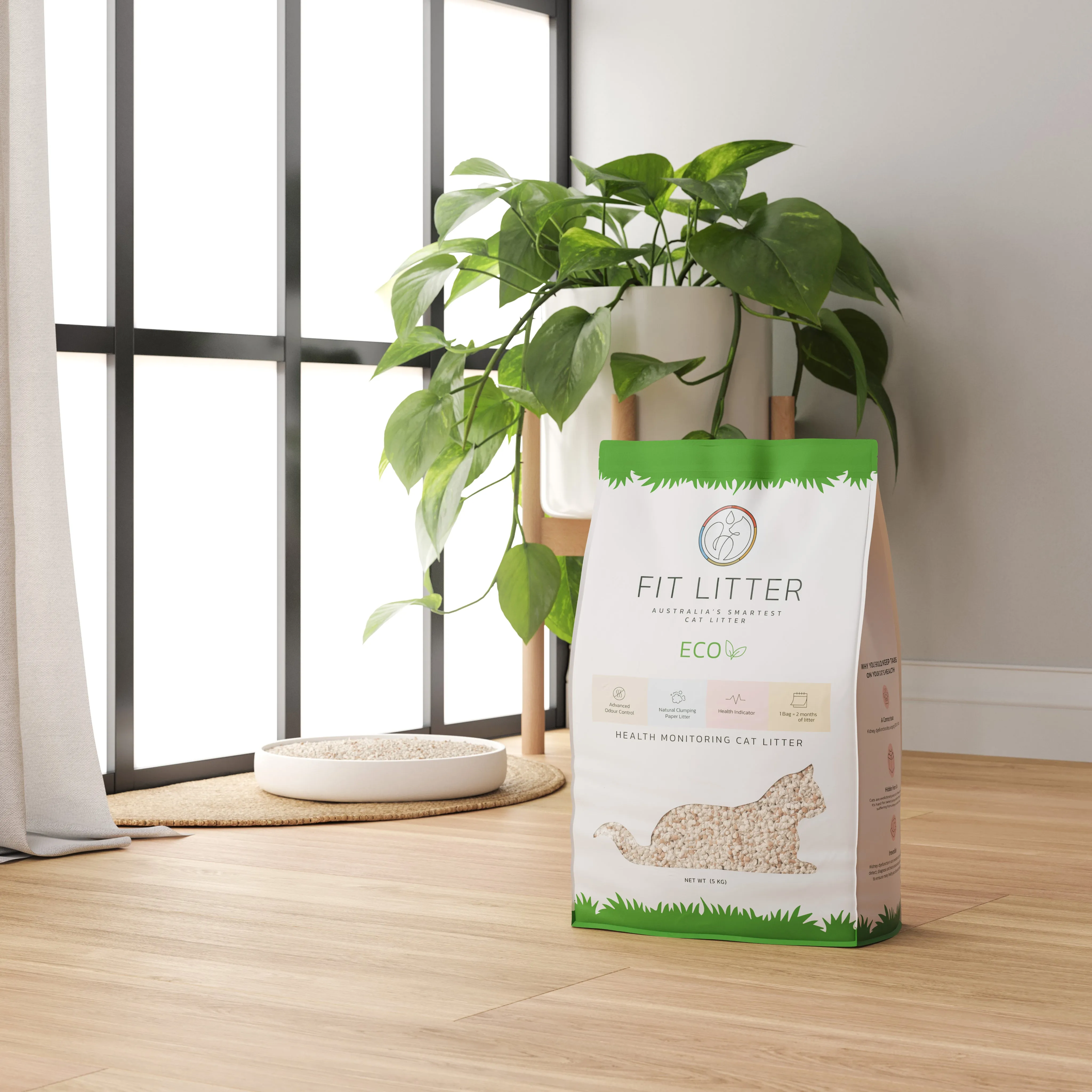 Fit Litter Eco - 1 Month Supply - 3 Cat