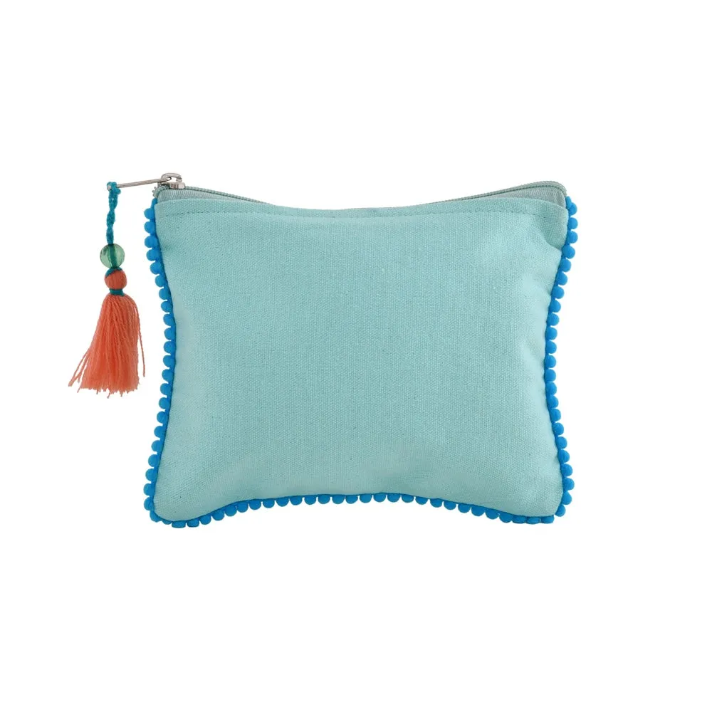 Floral Jewelry Pouch Songbird