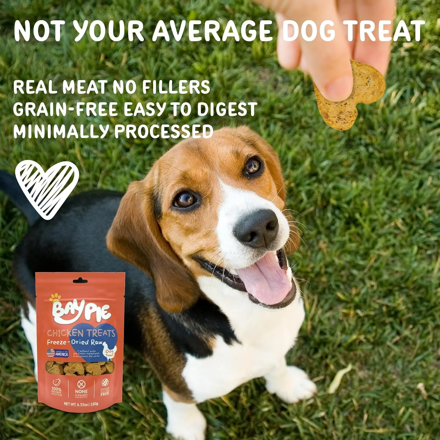 Freeze Dried Raw Dog Treats,Chicken&Chicken Liver,Great for Puppy Training Treats or Dog Meal Food Toppers, High Protein, Low Calorie,Grain Free, 6.35 oz