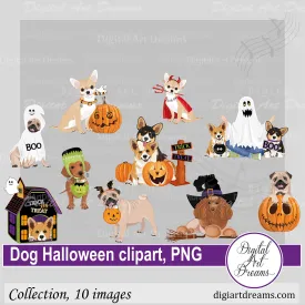 Halloween Dog Clipart