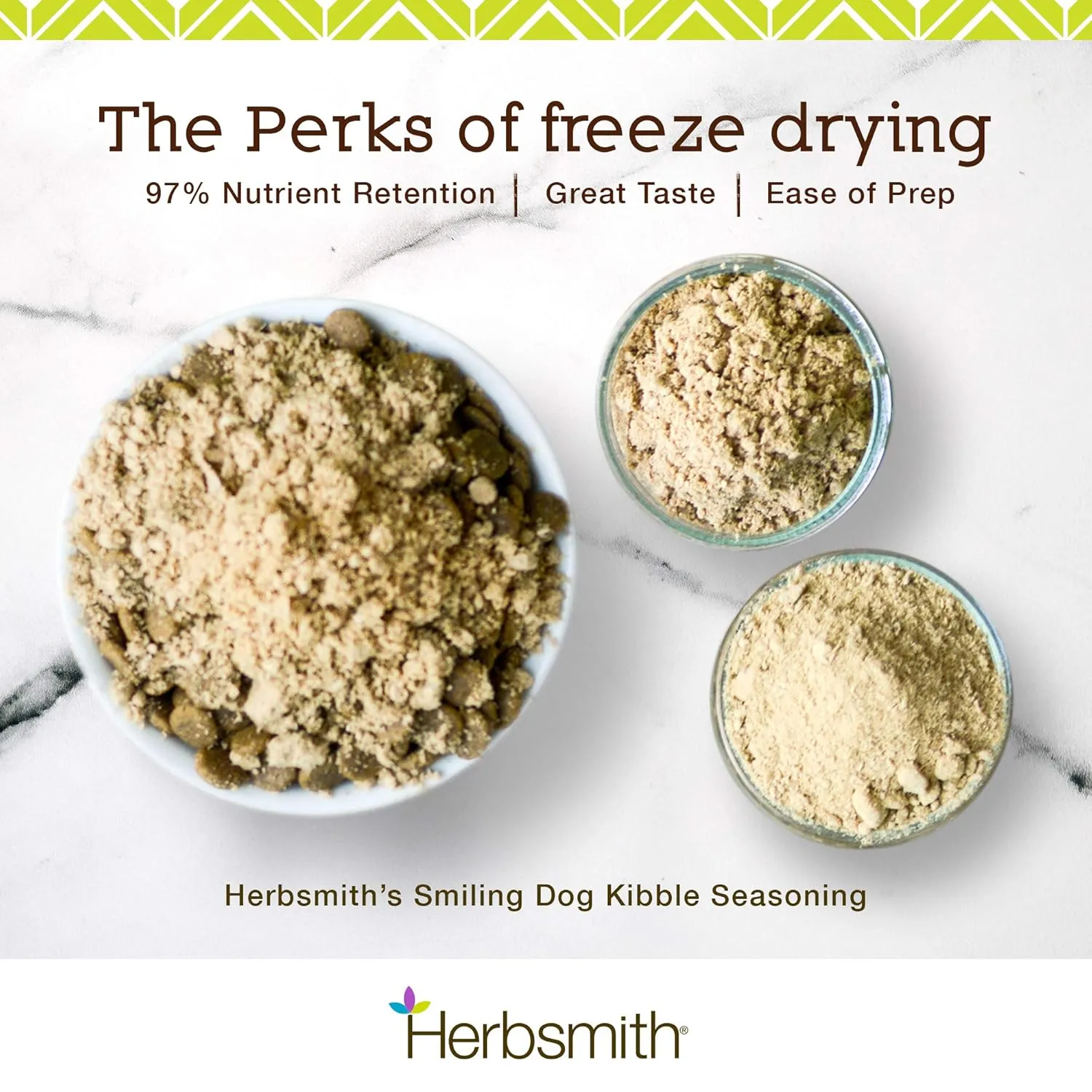 Herbsmith Kibble Seasoning  Freeze Dried Beef  DIY Raw Coated Kibble Mixer - Dog Food Topper for Picky Eaters, 4.5 oz [Bundle x2 Units]