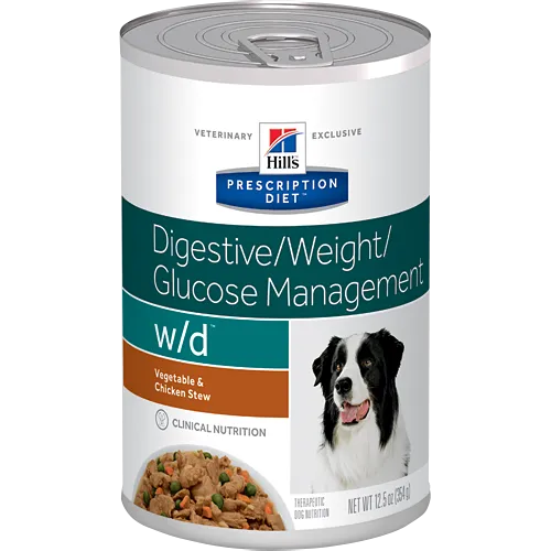 Hills Prescription Diet W/D Vegetable & Chicken Stew Wet Dog Food