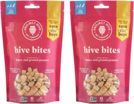 Hive Dog Training Treats 2 Pack  Healthy, Non-GMO Project Verified, Natural Peanut Butter Flavored, Vegetarian, Grain Free Dog Treat for Small and Large Dogs, Made in The USA