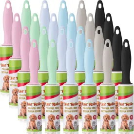 Hushee Mini Lint Roller for Travel Small Lint Removers for Pet Hair and Clothes Travel Size Removers Sticky Removing Tool for Travel, Gift Bags, Furniture, Car Seat(24 Pcs)