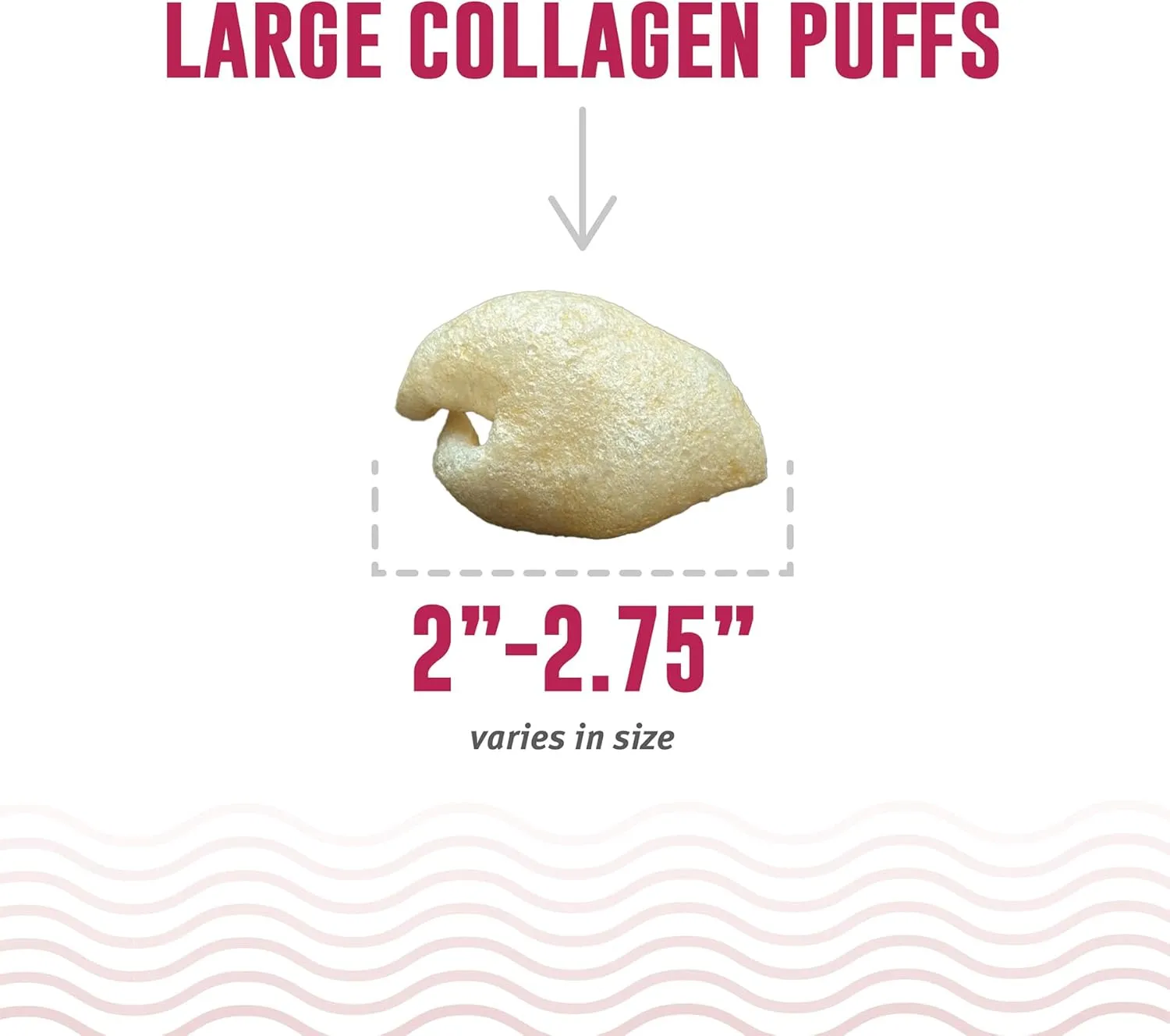 Icelandic  Collagen Puffs: Baked Beef Collagen with Cod Skin 2.5oz - Treats for Med-Lg Dogs, Crunchy Protein Bites