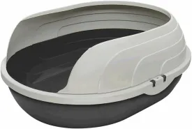 Jumbo Cat Litter Box  High Sided Kitty Litter Pan for Big Cats  Durable Plastic, Easy Clean, Low Entry for Kittens and Seniors  Furaco Pet