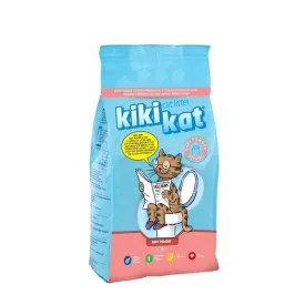 Kiki Kat White Bentonite Clumping Cat litter - Baby Powder - 5L(4.35 KG)