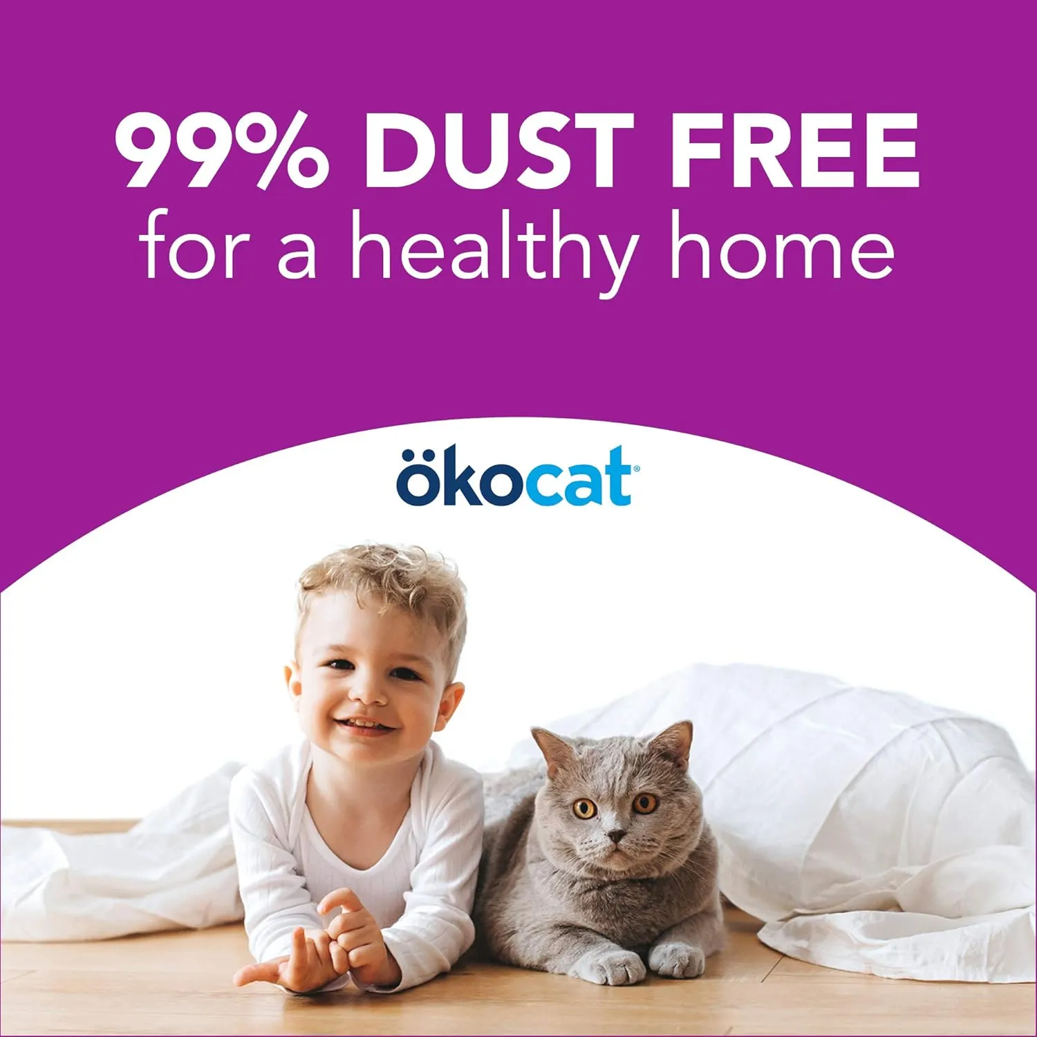 kocat Less Mess Low Tracking Wood Clumping Cat Litter Mini- Pellets, Unscented, 18.6 pounds - Natural Ingredients, Stops Odor, Clumps Solid, 99% Dust Free, Great for Long-Hair Breeds