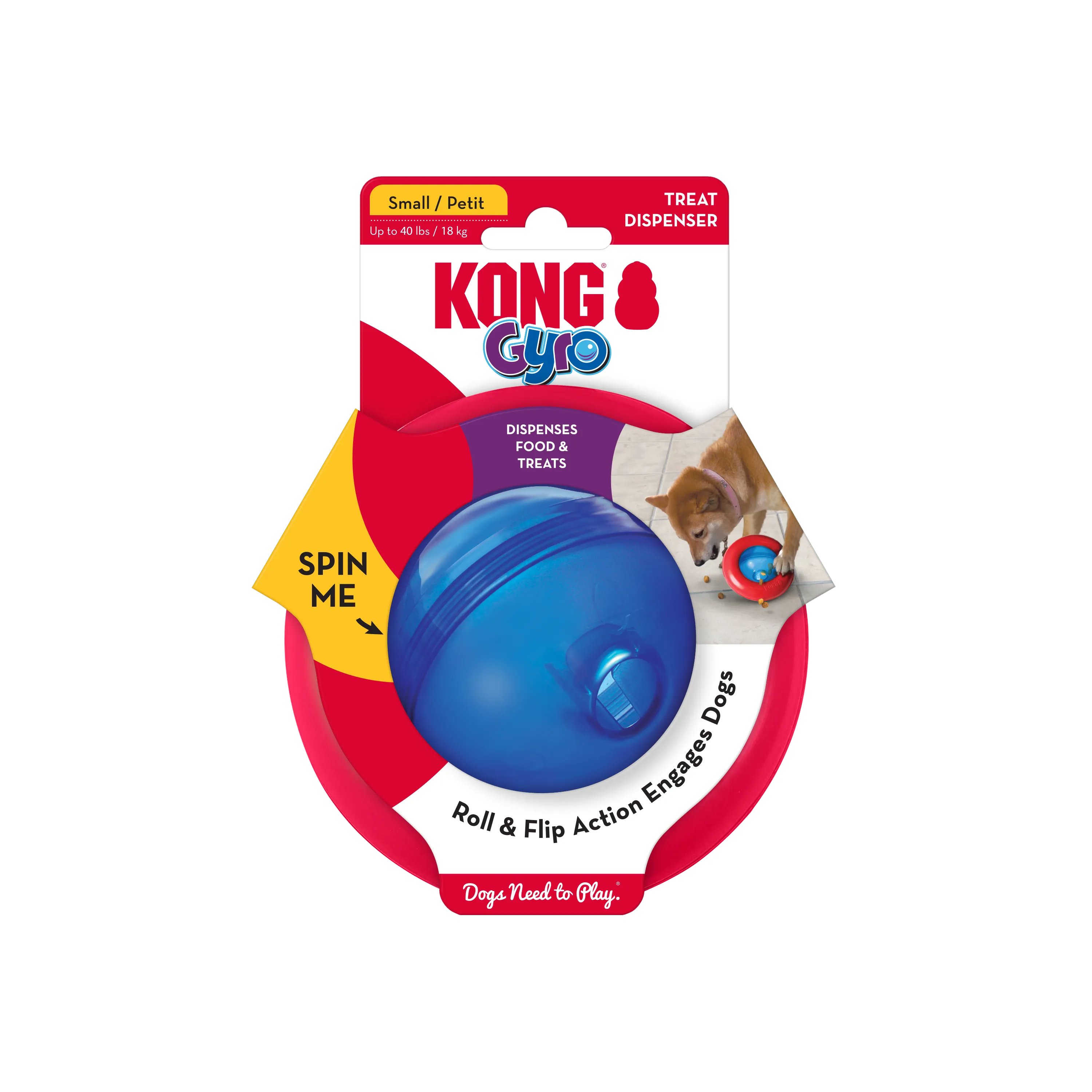 Kong - Gyro Treat Dispensing Dog Toy