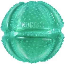 KONG Squeezz Dental Ball - Dog Toy for Cleaning Teeth - Flexible Chew Toy for Gentle & Mild Chewers - for Medium/Large Dogs