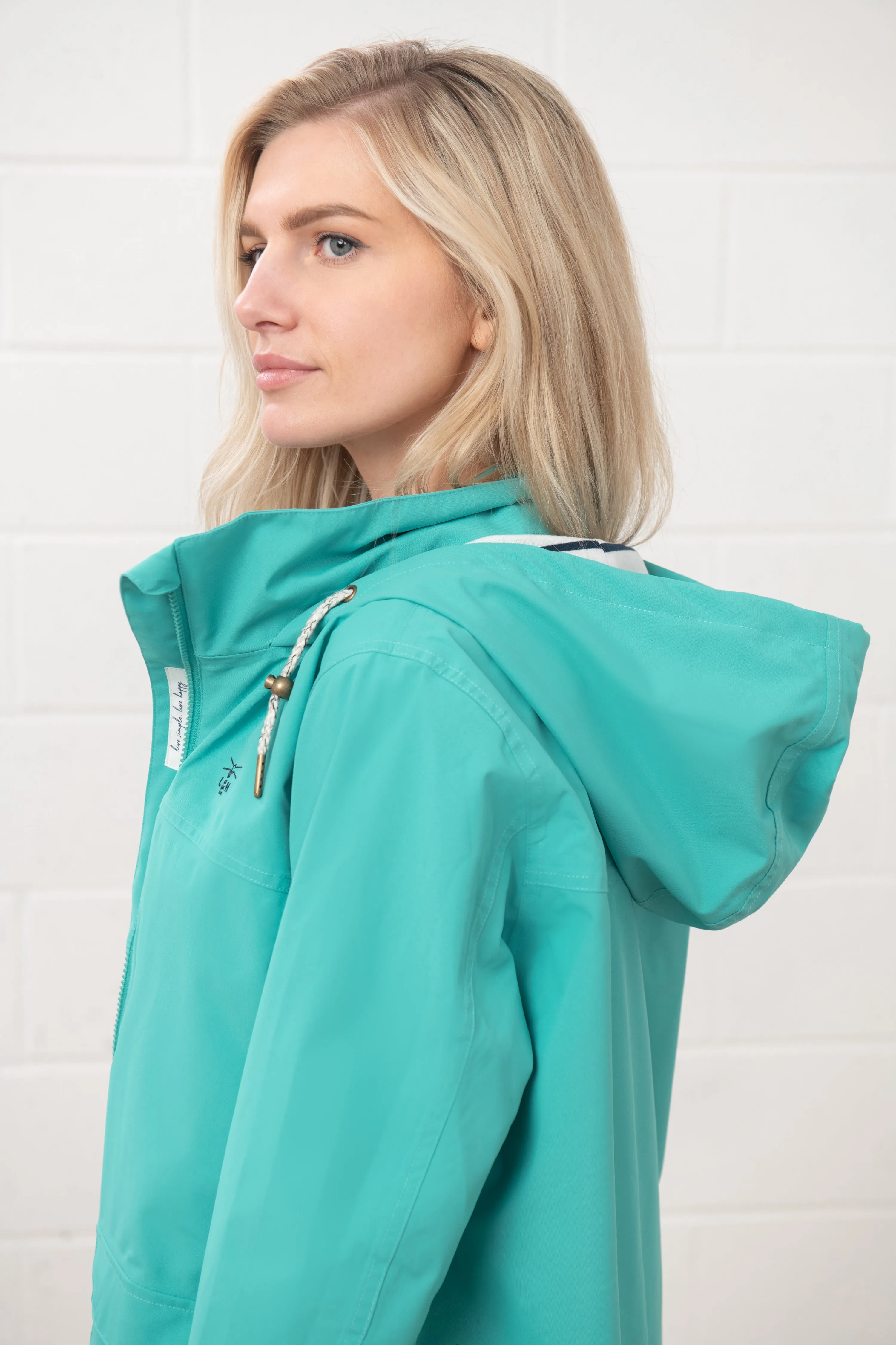 Lighthouse Ladies Short Beachcomber II Waterproof Breathable Jacket-SOFT TEAL