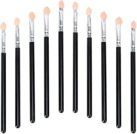 Lurrose Sponge Eyeshadow Brushes Dual Color Eye Makeup Sponge Brushes Professional Eyeshadow Makeup Tool for Women Girls 10pcs
