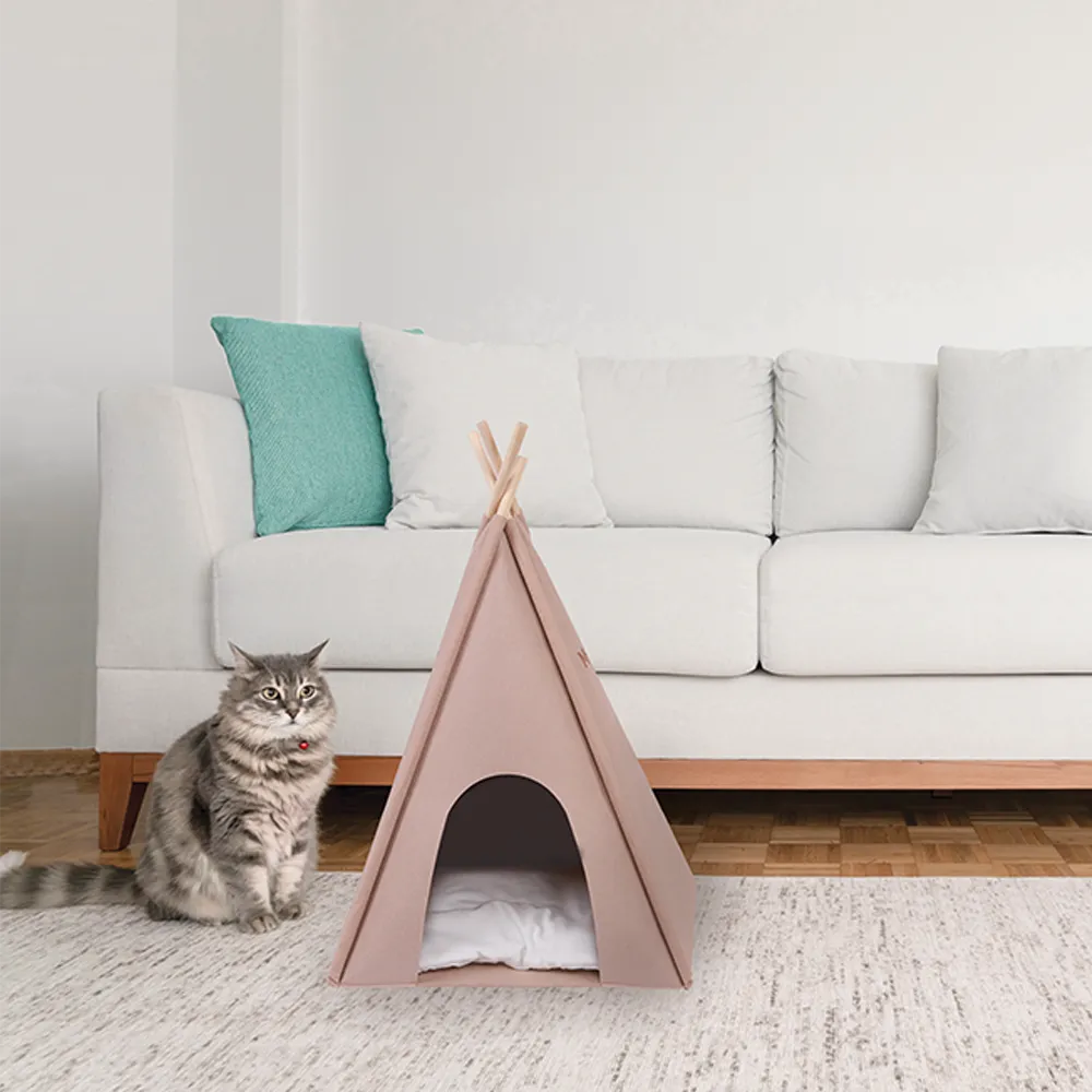 M-PETS Eco Tipi Brown Cat Bed