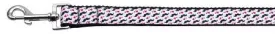Moustache Love Ribbon Dog Collars 1 wide 4ft Leash