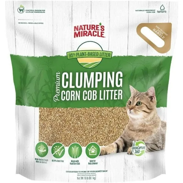 Nature's Miracle Premium Clumping Corn Cob Litter