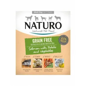 Naturo Canine Grain Free Tray Wet Dog Food Salmon & Potato With Vegetables