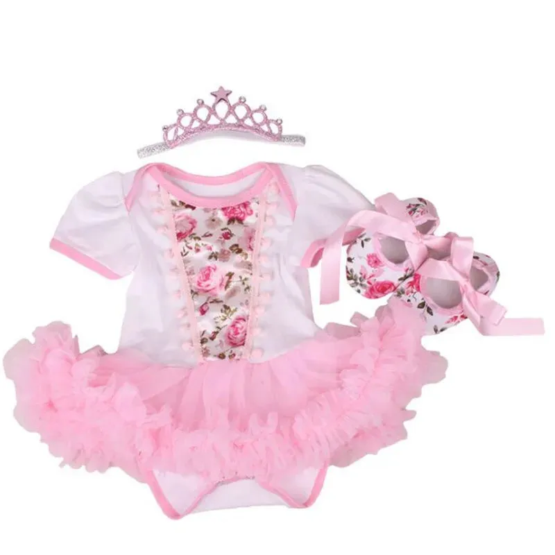 Newborn Infant Halloween Costumes Short Sleeve Baby Girl Floral Tutus Dress Newborn