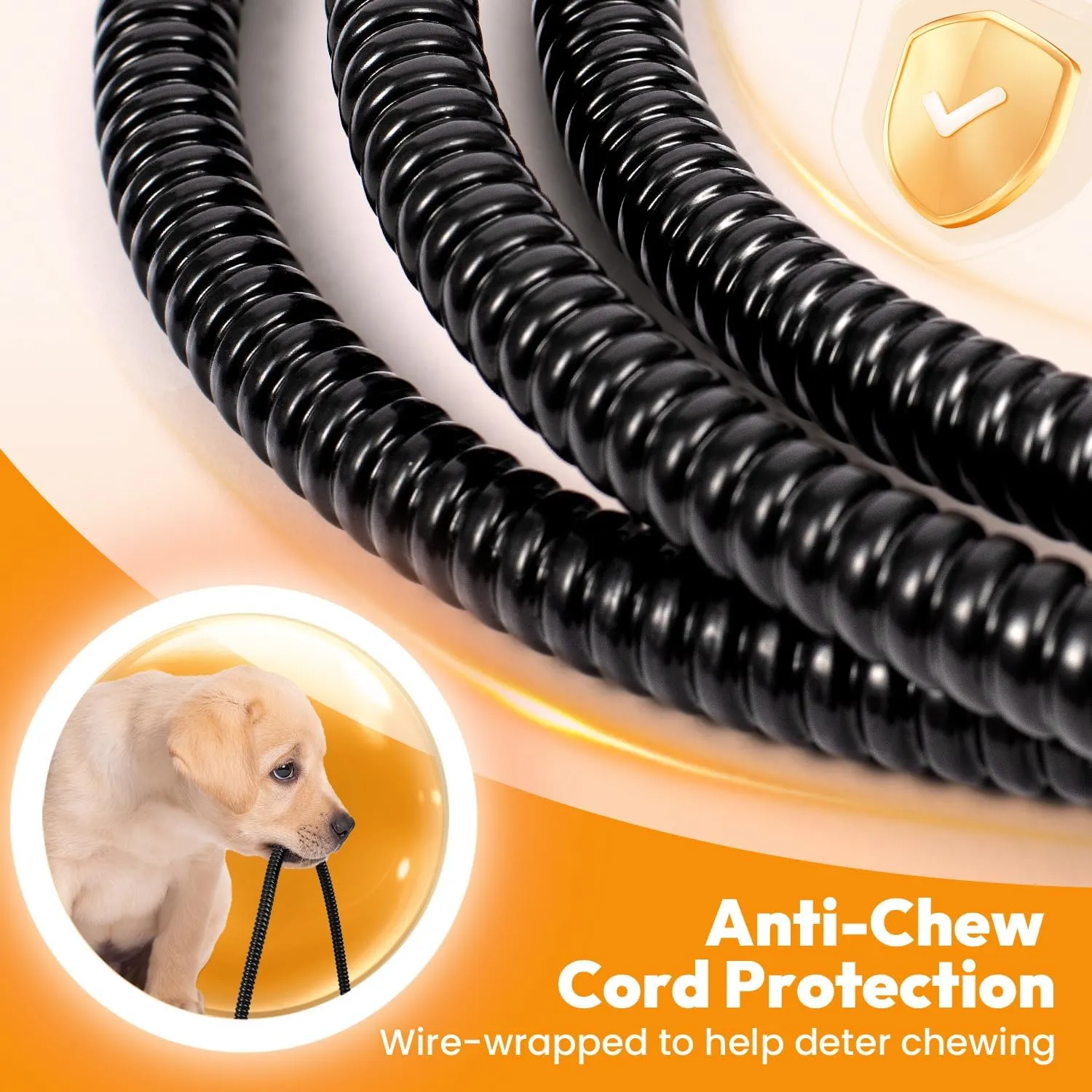 Niubya Pet Heating Pad for Dogs, Adjustable Temperature and Waterproof Pet Heated Mat with Timer, Electric Heating Dog Bed with Chew Resistant Cord and Soft Velvet Cover