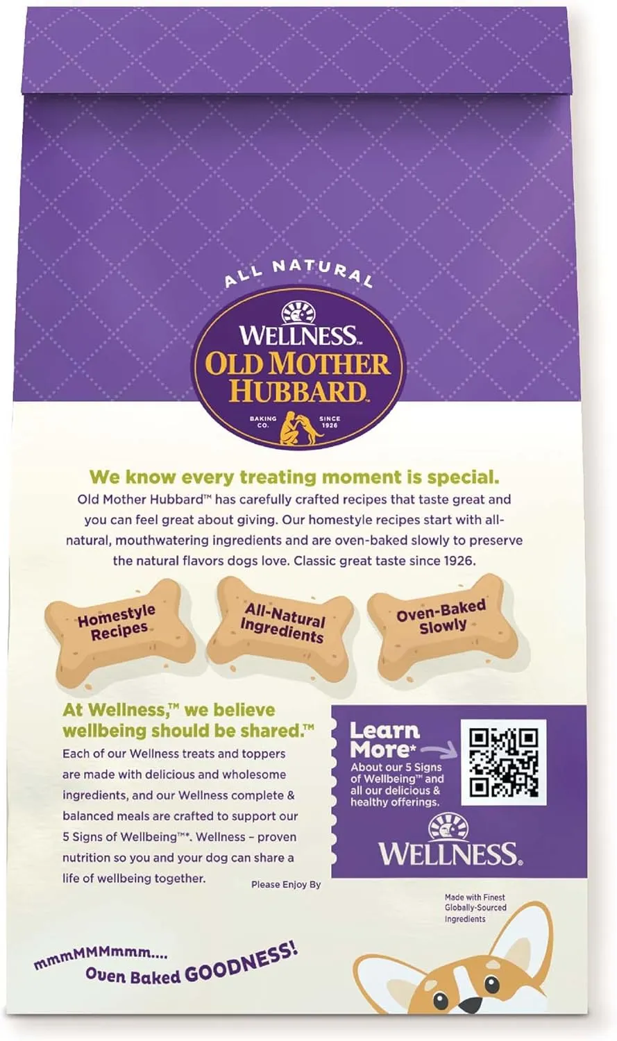 Old Mother Hubbard Wellness Just Vegg'n Dog Biscuits, Natural, Training Treats, Sweat Potato, Oats, Apples & Carrots Flavor, Mini Size, (20 Ounce Bag)