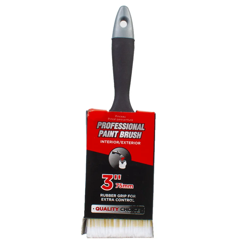 Paint Brushes With A Rubber Grip