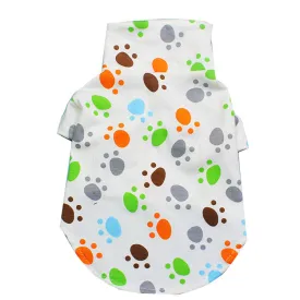 Pet Clothing Cartoon Hawaiian Cotton Shirt Thin Cat Shirt