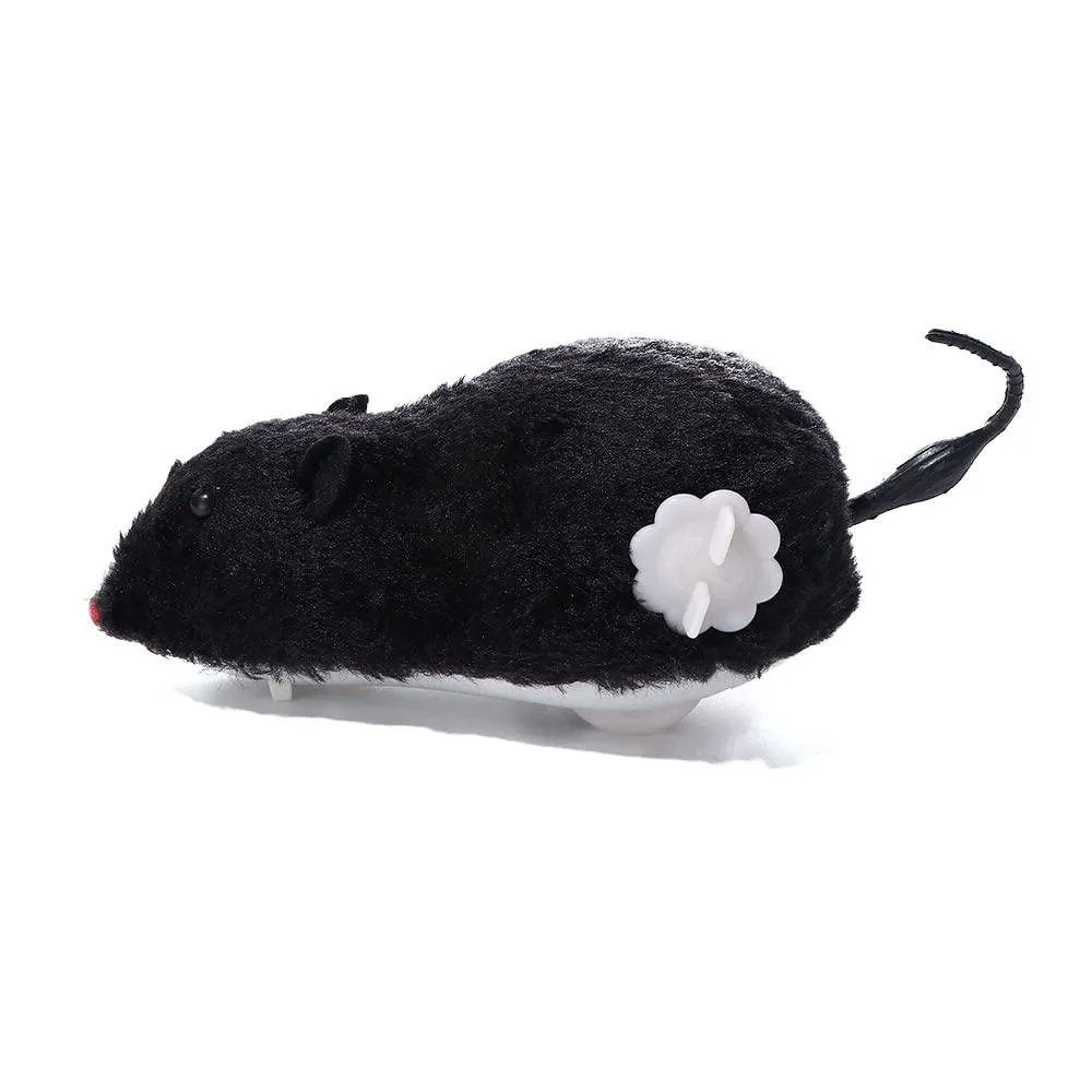 Pet Toy, Funny Clockwork Toy, Plush Mouse Toy Wind Up Toys, Mechanical Motion Power Spring Cat Dog Playing Toy