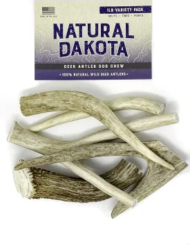 Premium Deer Antler Dog Chew Toys (1 LB Splits, Points, & Tines)