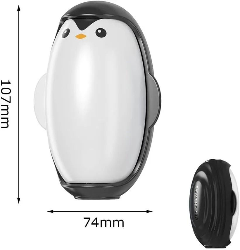 Reusable Lint Roller, Penguin Shape Portable Reusable Washable Lint Roller Ball Lint Roller Mini Lint Roller, Travel Lint Roller for Clothes, Pet Hair Debris Removal Tool