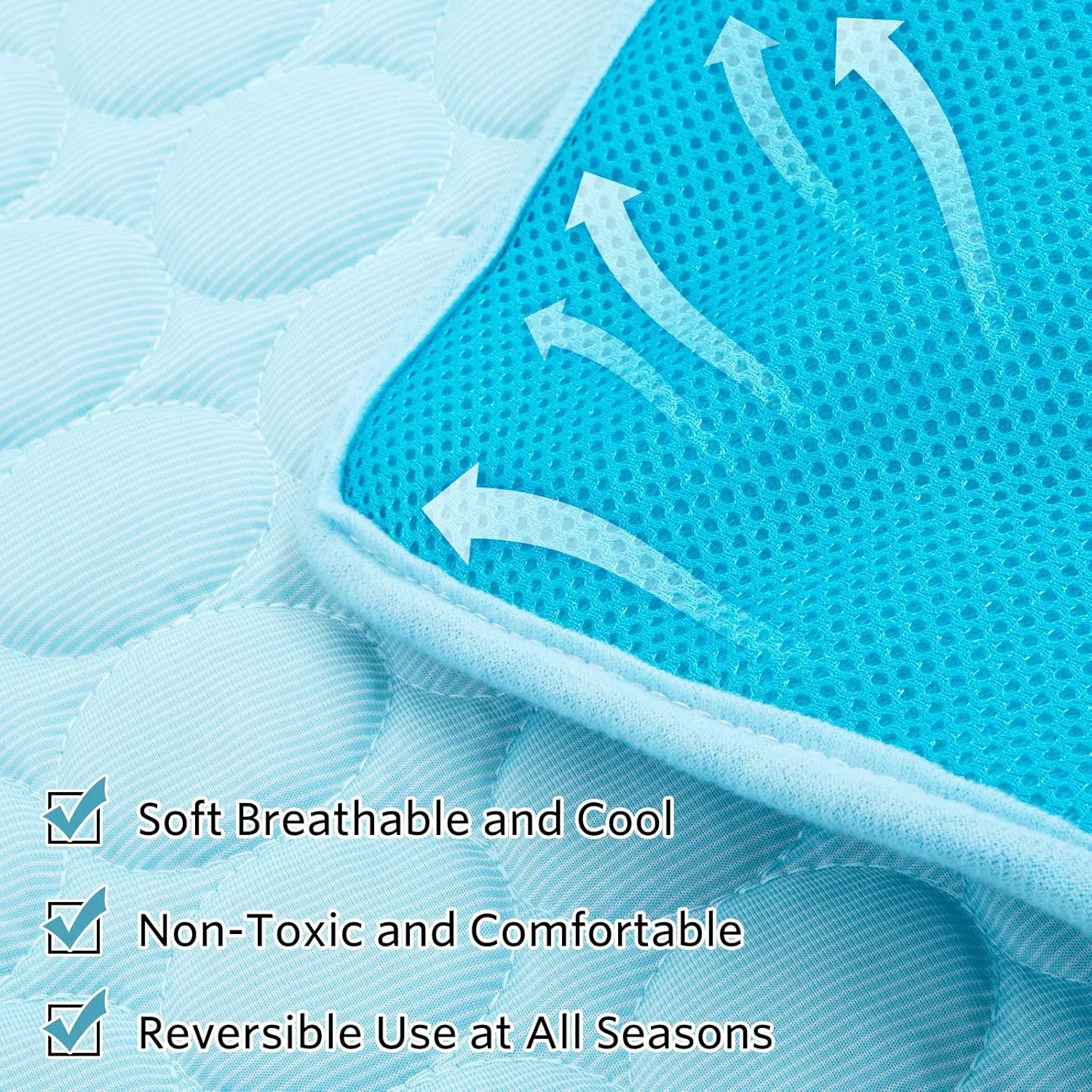 SHEJIZE Dog Cooling Mat Dog Cooling Pad Self Cooling Blanket, Washable Cooling Mat for Dogs, Pet Cooling Mat Keeps Pets Cool in Summer Heat, Resuable Fabric Cooling Mat 28x40inch/70x100cm