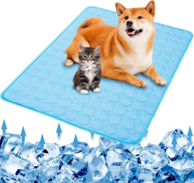 SHEJIZE Dog Cooling Mat Dog Cooling Pad Self Cooling Blanket, Washable Cooling Mat for Dogs, Pet Cooling Mat Keeps Pets Cool in Summer Heat, Resuable Fabric Cooling Mat 28x40inch/70x100cm