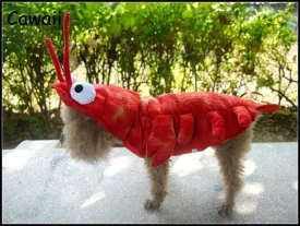 Spooktacular Halloween Pet Clothes: Lobster Transformation Costume for Cats and Dogs - Perfect for Teddy, Corgi, and More - Autumn and Winter Collection