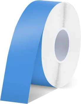 SUPVAN E10 & E11 Label Maker Tape, 0.59in  19.7ft (15mm  6m) Genuine Continuous Laminated Thermal Label Tape Refill, Waterproof Oilproof Child-Safe Durable Auto Detect Labels, Black on Blue