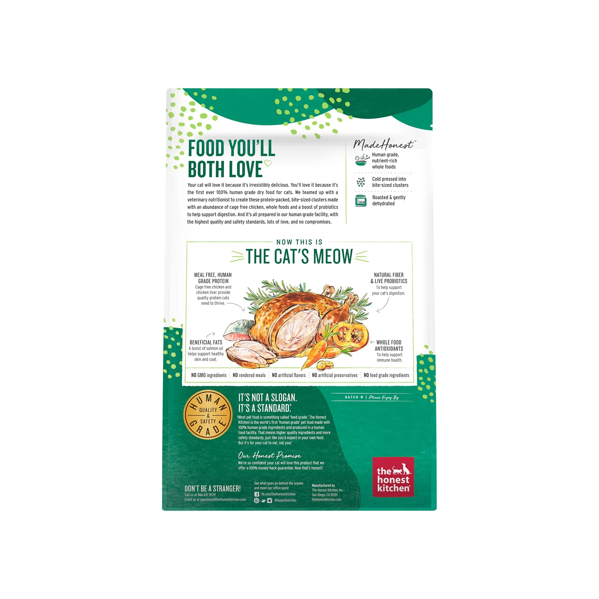 The Honest Kitchen Grain Free Food Clusters Dry Cat Food