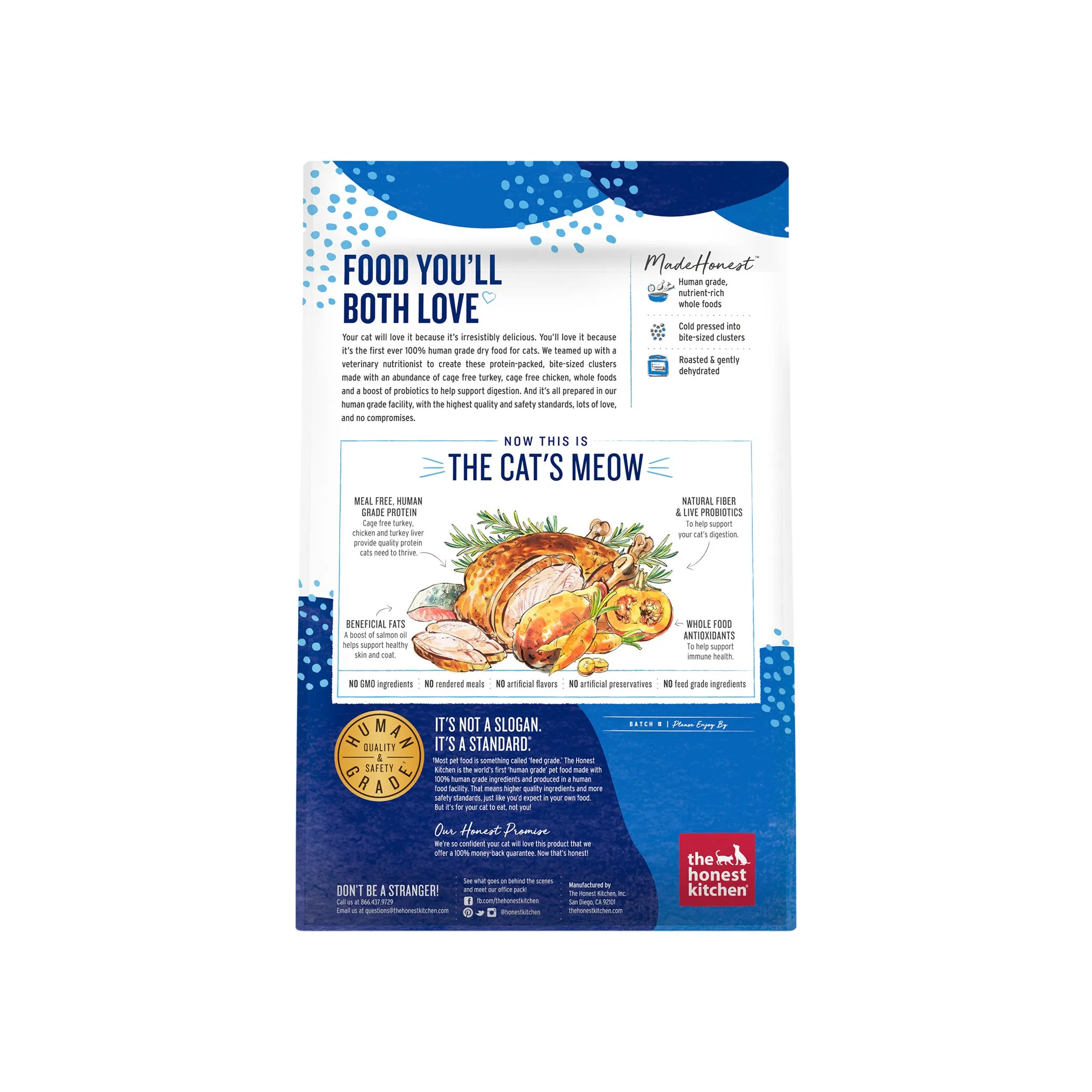 The Honest Kitchen Grain Free Food Clusters Dry Cat Food
