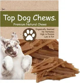 Top Dog Chews - Flat Turkey Tendons for Dogs, 1LB / 16 OZ, Made in The USA, 100% Natural Chew Treats for Dental Care and Stress Relief, Puppy Training Treats for All Breeds