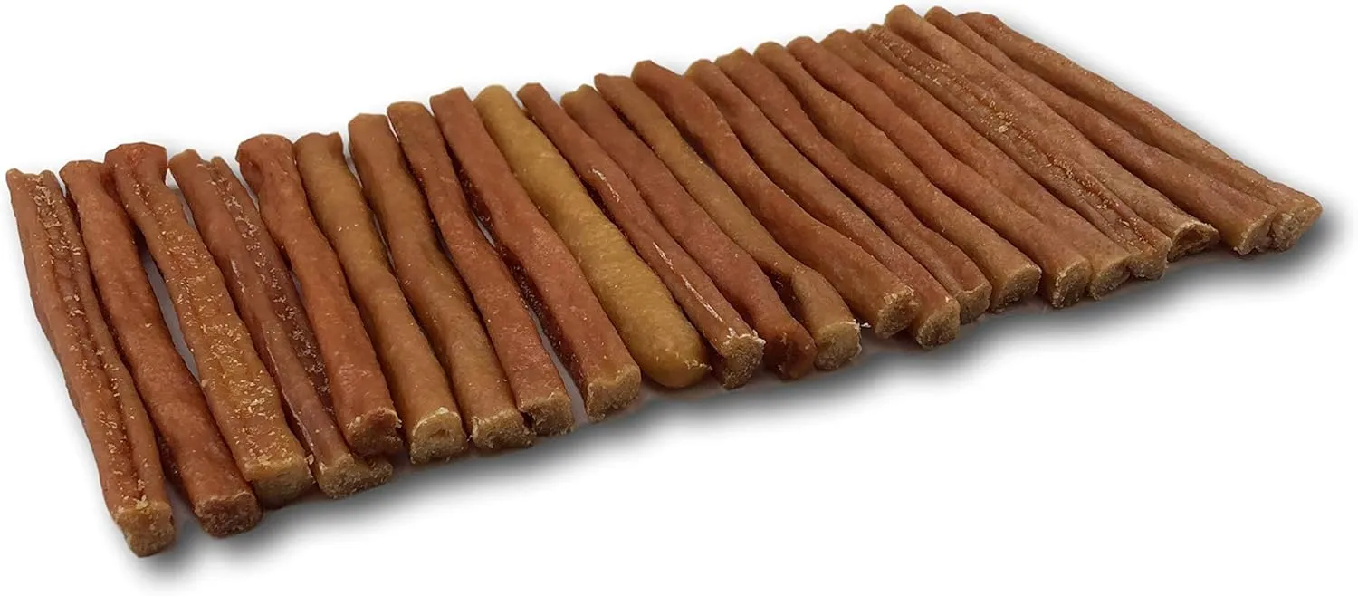 Top Dog Chews Turkey Tendon Round -Soft -Made in The USA - Large 1LB/ 16oz/ 453g